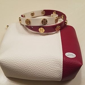 Rustic cuff bracelet double wrap